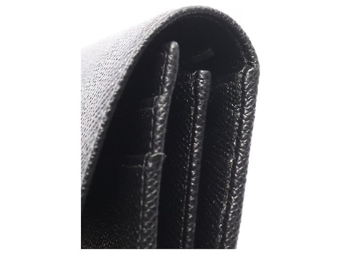 Bulgari Cartera larga bi-fold Bvlgari de piel negra Negro - vista 7