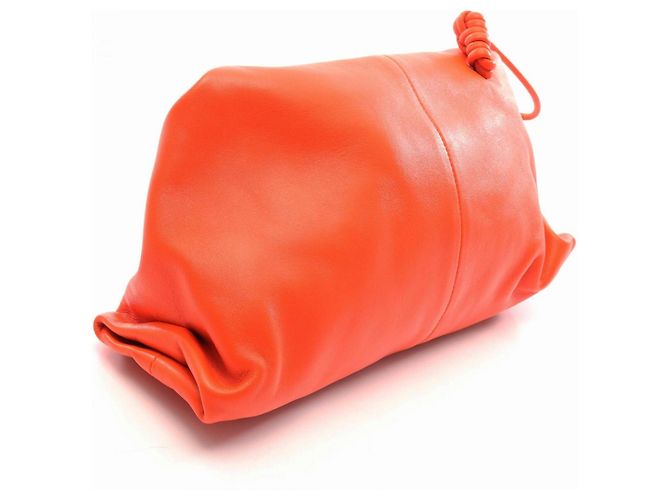 Sac Second Triangle Bottega Veneta Orange - vue 2