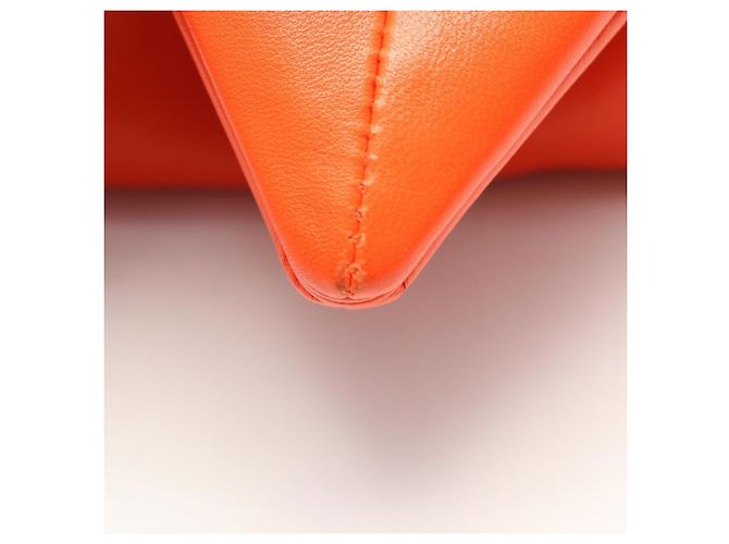 Sac Second Triangle Bottega Veneta Orange - vue 6