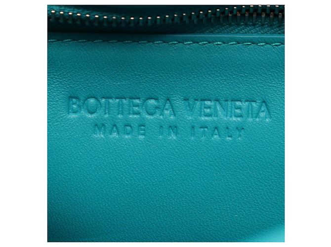 Borsa a tracolla Bottega Veneta Padded Cassette Intrecciato Blu - vista 4