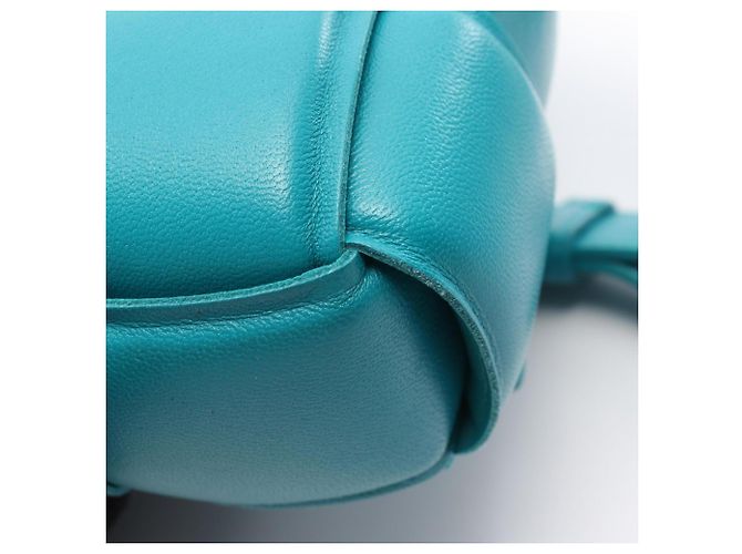 Borsa a tracolla Bottega Veneta Padded Cassette Intrecciato Blu - vista 8