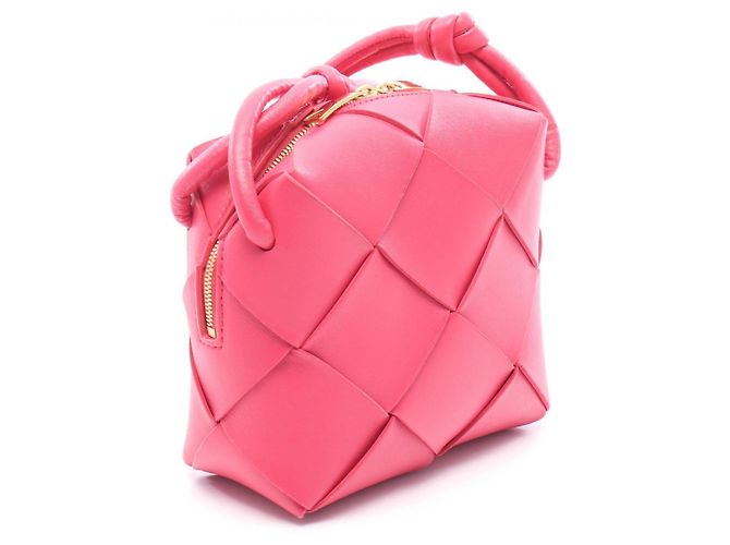 Bottega Veneta Mini Cassette Camera Bag Rosa - vista 2