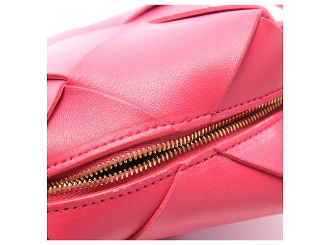 Bottega Veneta Mini Cassette Camera Bag Rosa - vista 7