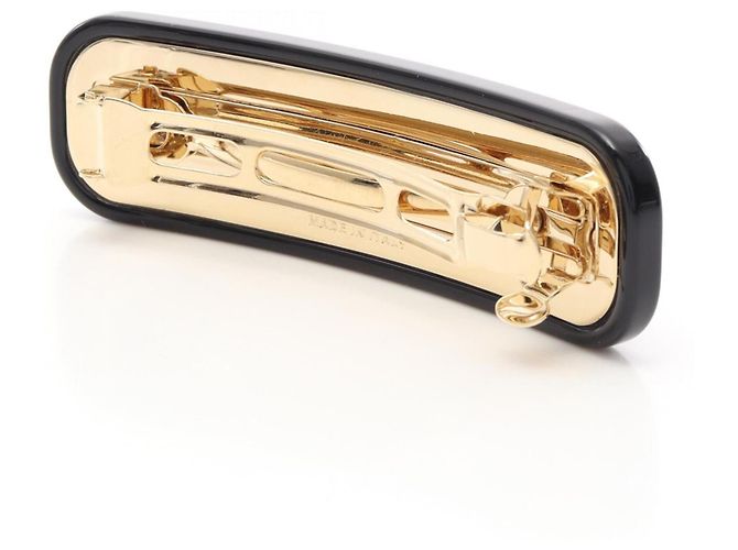 Accesorio Barrette Miu Miu Negro Blanco Dorado - vista 3