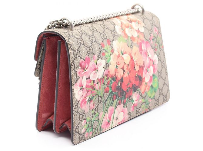 Borsa a tracolla Gucci Dionysus GG Blooms Marrone Multicolore Beige - vista 2