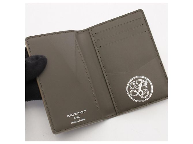 Organizer Louis Vuitton Khaki Multi-color Card Case Multiple colors - view 3