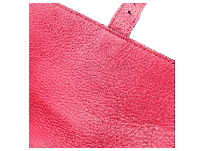 Zaino/Borsa Gucci in pelle rosa con nappa Bamboo - vista 10