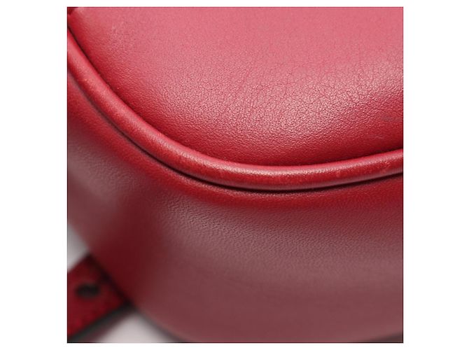 Borsa a tracolla Gucci Bree Guccissima in pelle rossa Rosso - vista 6