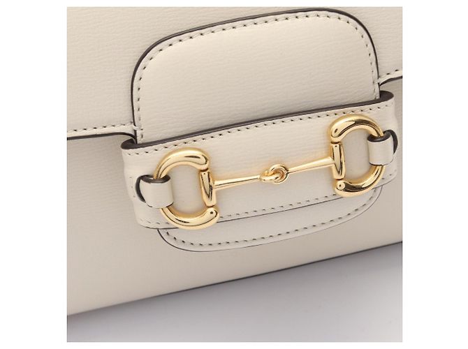 Borsa 2-Way Gucci Horsebit 1955 Crudo - vista 6