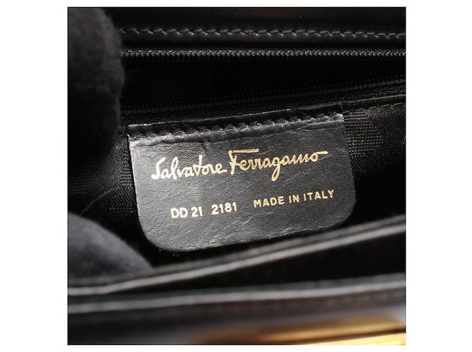 Borsa 2-Way Gancini Salvatore Ferragamo Nero - vista 4