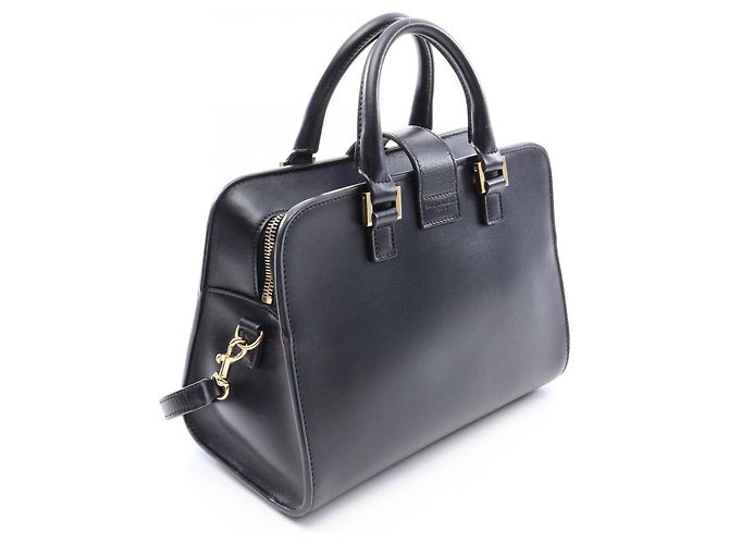 Borsa a mano in pelle nera Yves Saint Laurent Nero - vista 2