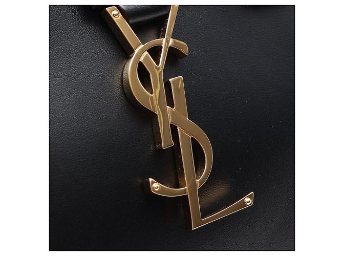Borsa a mano in pelle nera Yves Saint Laurent Nero - vista 5