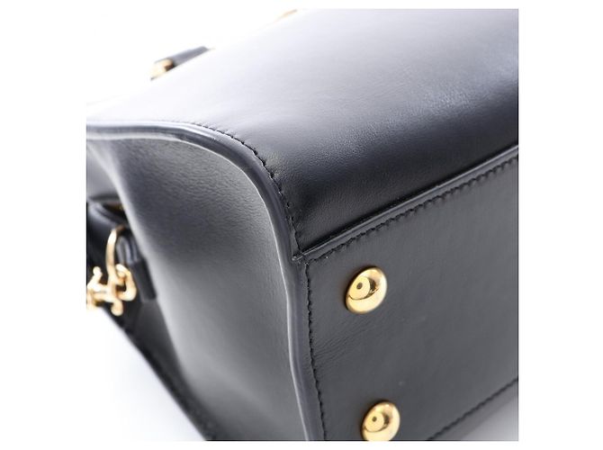 Borsa a mano in pelle nera Yves Saint Laurent Nero - vista 6