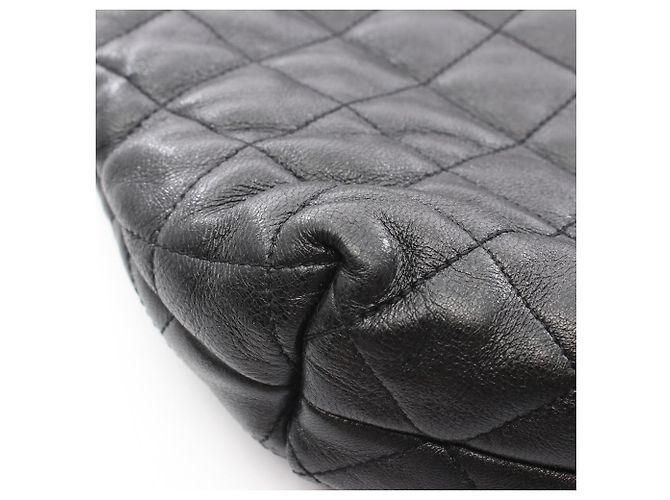 Borsa Tote Icare Maxi in pelle nera Yves Saint Laurent Nero - vista 14