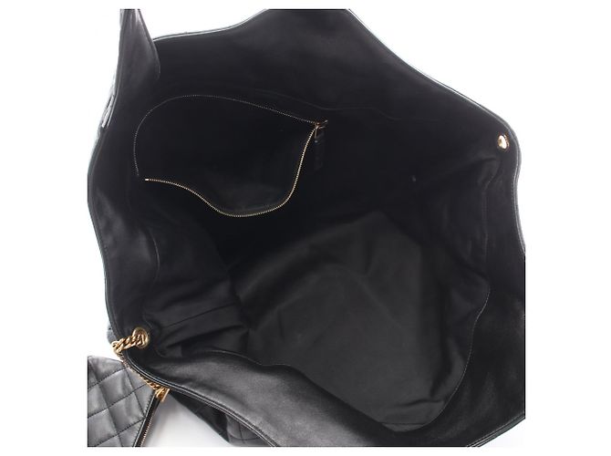 Borsa Tote Icare Maxi in pelle nera Yves Saint Laurent Nero - vista 3