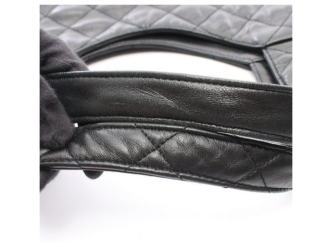 Borsa Tote Icare Maxi in pelle nera Yves Saint Laurent Nero - vista 7