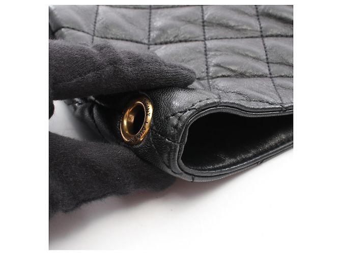 Borsa Tote Icare Maxi in pelle nera Yves Saint Laurent Nero - vista 8