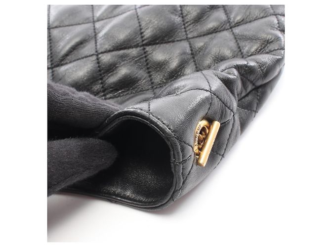 Borsa Tote Icare Maxi in pelle nera Yves Saint Laurent Nero - vista 9