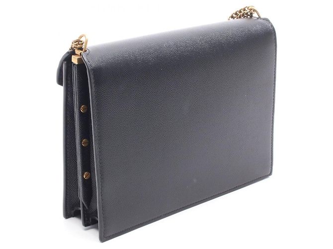 Borsa a tracolla in pelle nera Yves Saint Laurent Nero - vista 2