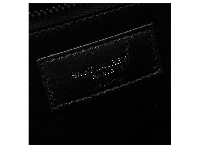 Borsa Tote Puffer ampia in nylon nero Yves Saint Laurent - vista 4