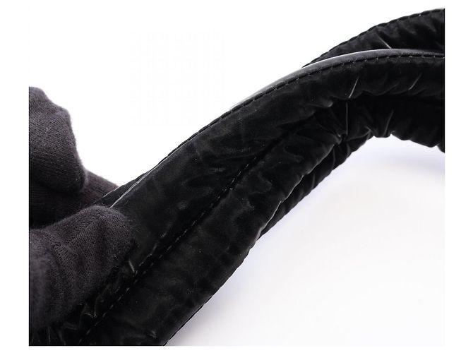 Borsa Tote Puffer ampia in nylon nero Yves Saint Laurent - vista 7