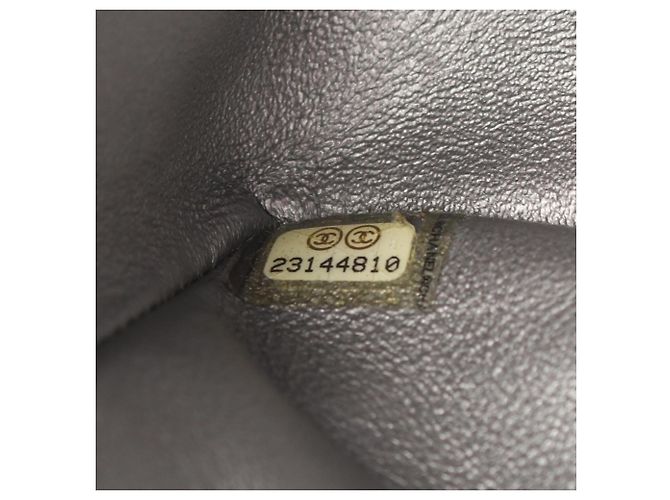 Borsa a tracolla Mini Chanel 2.55 Chevron V-stitch Argento - vista 5