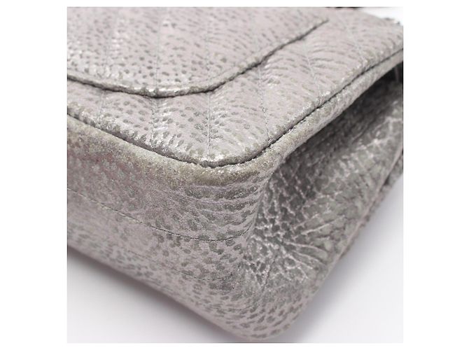 Borsa a tracolla Mini Chanel 2.55 Chevron V-stitch Argento - vista 7