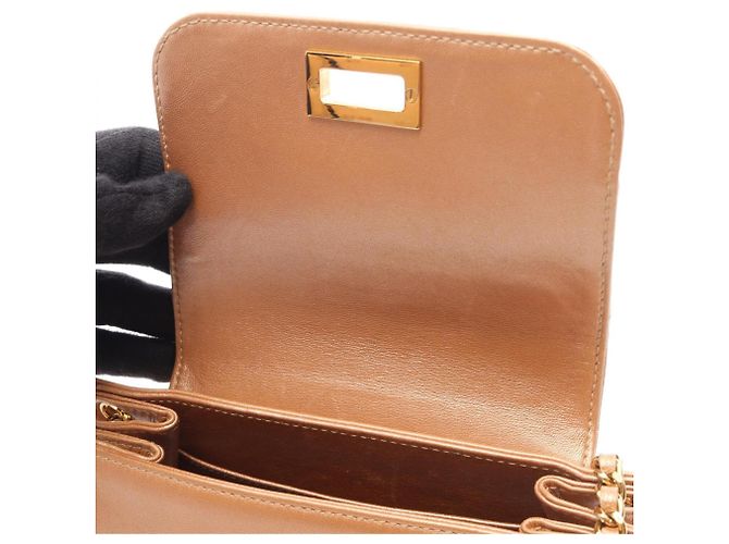 Borsa a tracolla Chanel 2.55 Chocolate Bar Rosa - vista 10