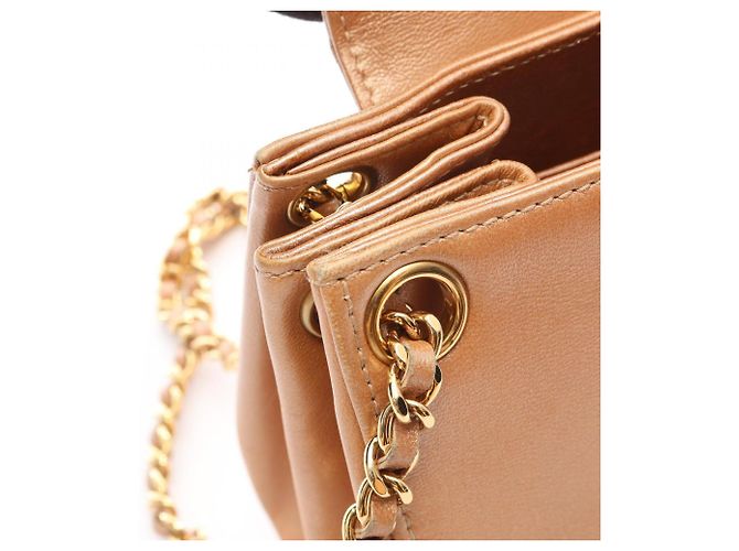 Borsa a tracolla Chanel 2.55 Chocolate Bar Rosa - vista 11