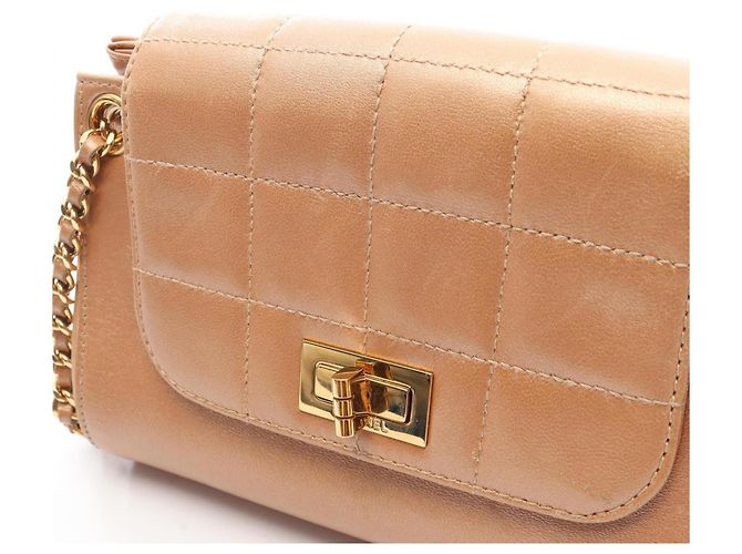 Borsa a tracolla Chanel 2.55 Chocolate Bar Rosa - vista 13