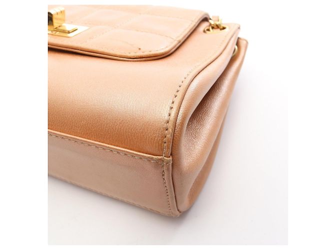 Borsa a tracolla Chanel 2.55 Chocolate Bar Rosa - vista 15