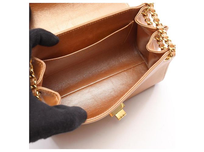 Borsa a tracolla Chanel 2.55 Chocolate Bar Rosa - vista 3