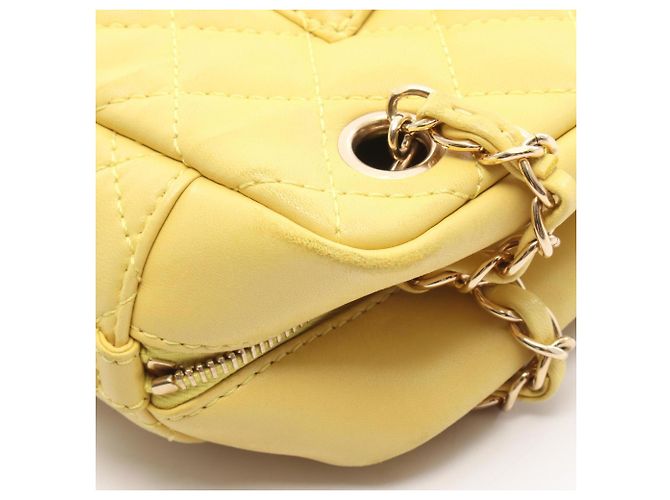 Chanel 2.55 Matelassé Schultertasche Gelb - Ansicht 11