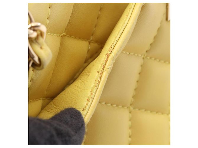Chanel 2.55 Matelassé Schultertasche Gelb - Ansicht 12