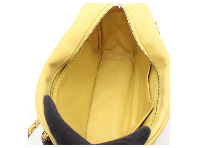 Chanel 2.55 Matelassé Schultertasche Gelb - Ansicht 3