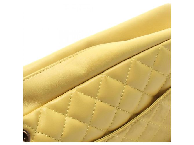 Chanel 2.55 Matelassé Schultertasche Gelb - Ansicht 7
