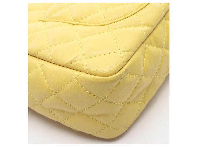 Chanel 2.55 Matelassé Schultertasche Gelb - Ansicht 8