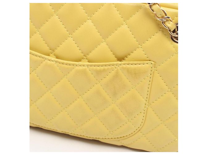Chanel 2.55 Matelassé Schultertasche Gelb - Ansicht 9