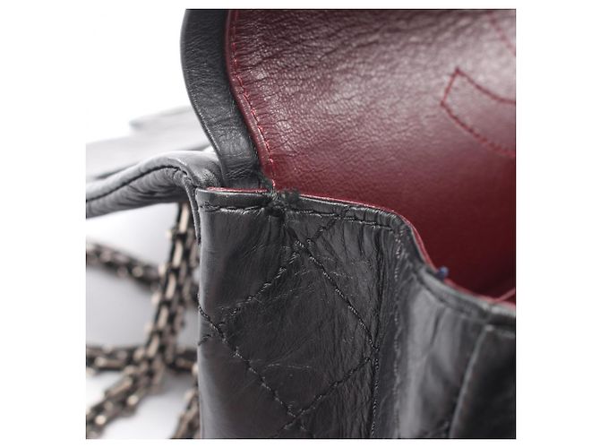 Borsa a tracolla Chanel 2.55 Matelassé Mademoiselle con catena Nero - vista 10