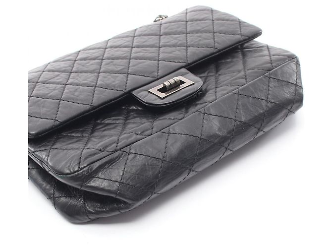 Borsa a tracolla Chanel 2.55 Matelassé Mademoiselle con catena Nero - vista 15