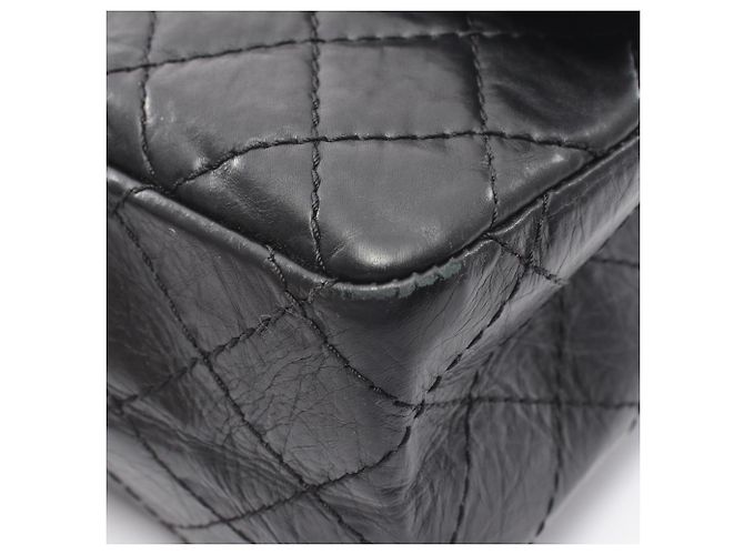 Borsa a tracolla Chanel 2.55 Matelassé Mademoiselle con catena Nero - vista 6