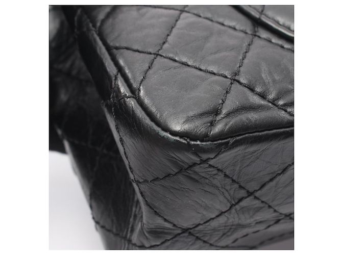 Borsa a tracolla Chanel 2.55 Matelassé Mademoiselle con catena Nero - vista 7