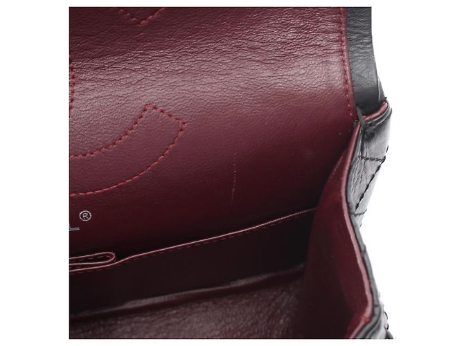 Borsa a tracolla Chanel 2.55 Matelassé Mademoiselle con catena Nero - vista 8