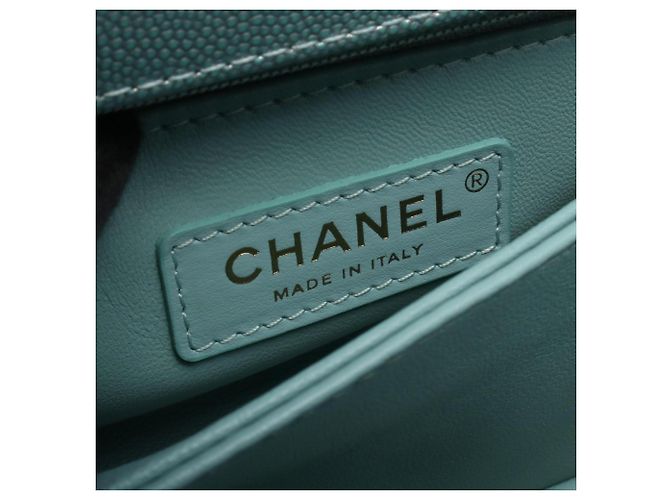 Sac à main Chanel Coco Handle Flap Matelassé Metallic Bleu Métallisé - vue 4