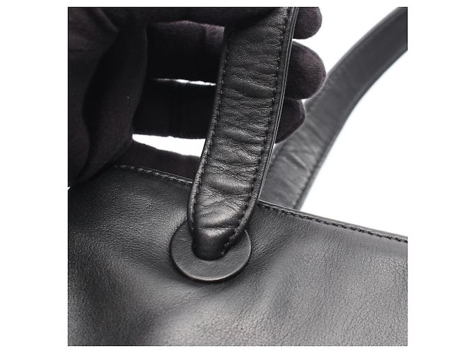 Sac cabas Chanel Coco Mark Marron Noir - vue 10