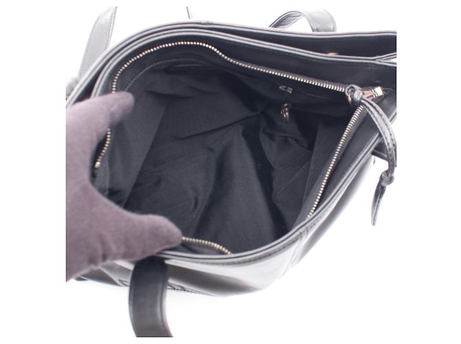 Sac cabas Chanel Coco Mark Marron Noir - vue 3