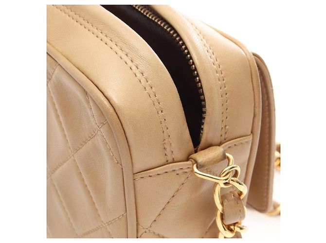 Bolso de hombro Chanel Coco Mark Matelassé Beige - vista 7