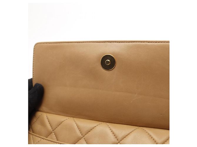Bolso de hombro Chanel Coco Mark Matelassé Beige - vista 9