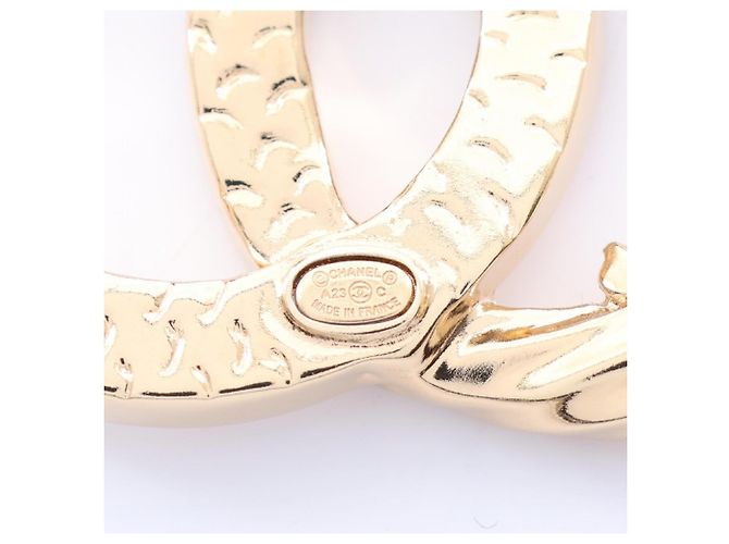Timeless Chanel Coco Mark vergoldete Brosche Golden - Ansicht 3