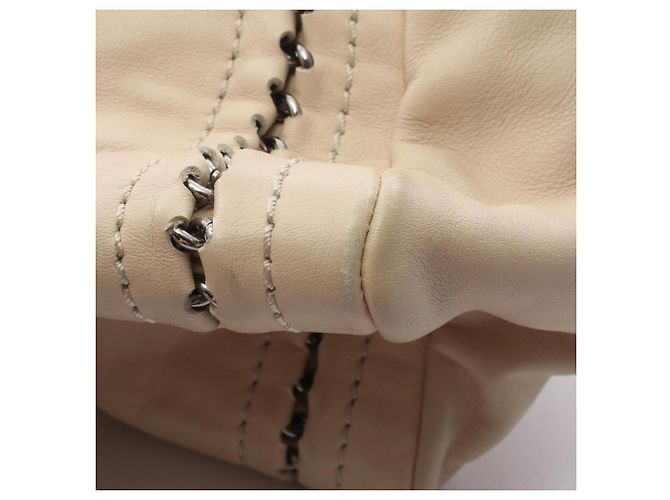 Chanel Coco Mark Mini Boston Schultertasche Beige - Ansicht 10